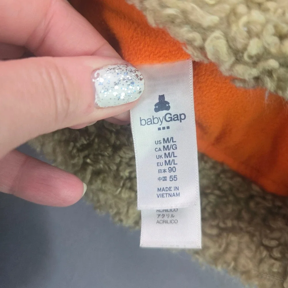 Baby Gap Gertex Boys Trapper Hat Lot 2 M/L 4-6x Camo Striped Winter Fleece